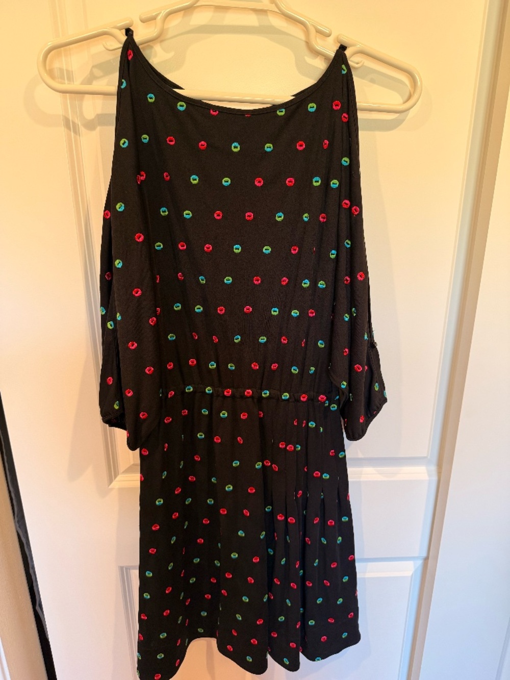 Marc by Marc Jacobs mini dress, size M, black/multi-colored